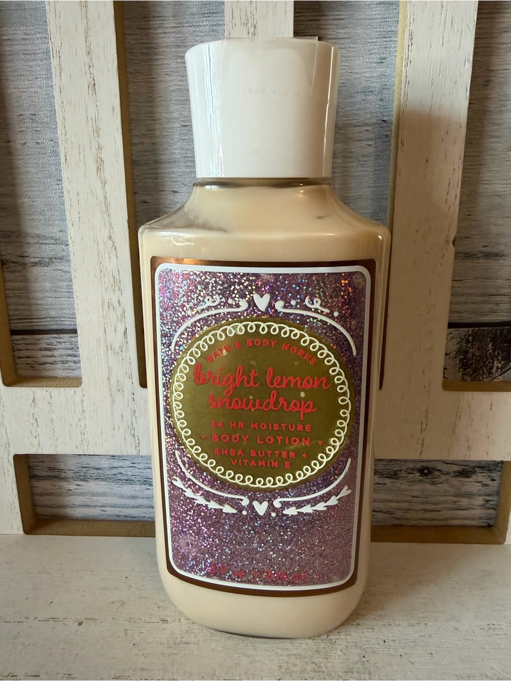 Bath & Body Works BRIGHT LEMON SNOWDROP Shea Lotion 8oz Rare Discontinued New